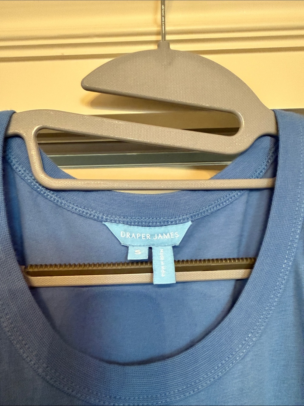 Draper James Lila Mixed Media Dress in Light Blue - Picture 4 of 5